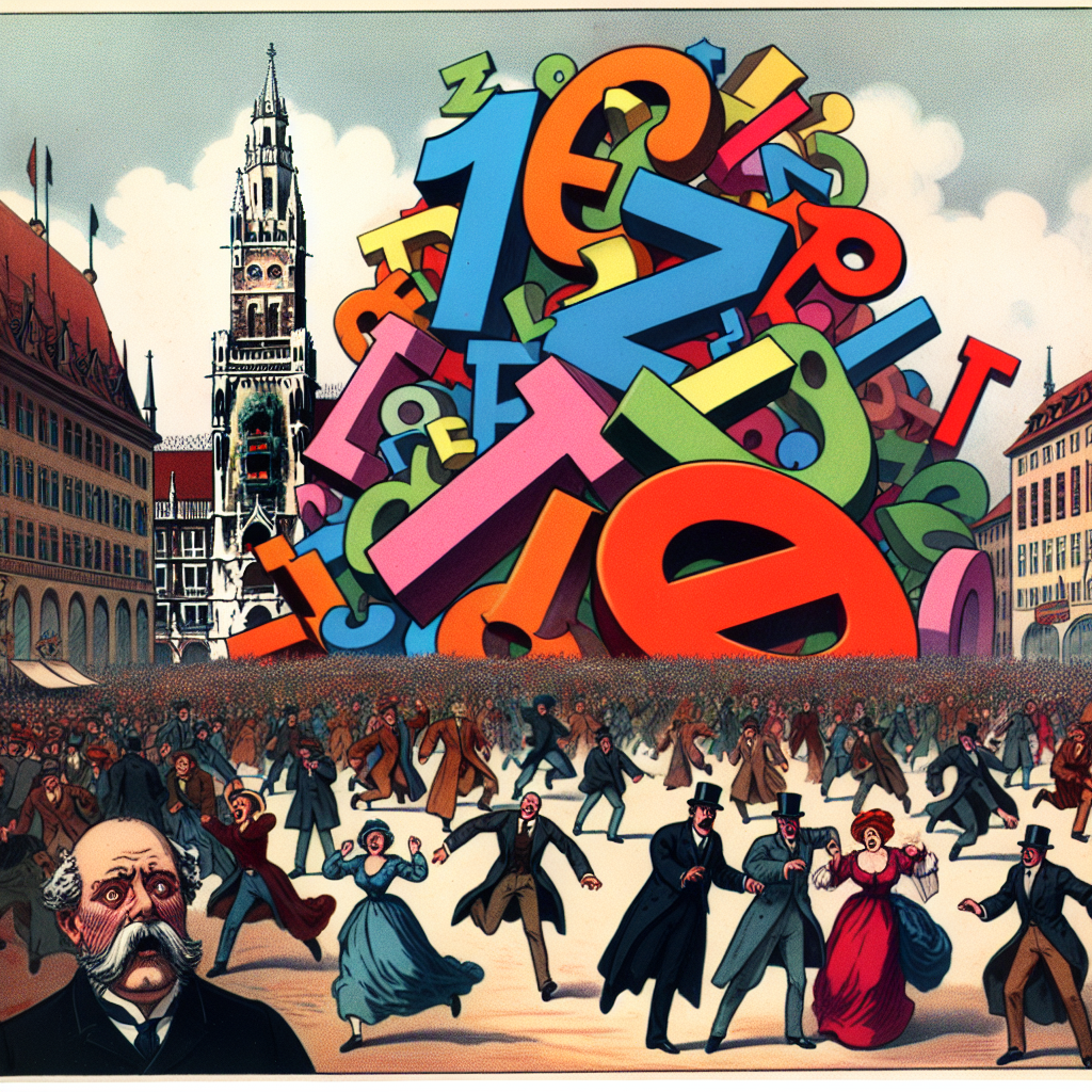 **München** im "Fieber": **Ausnahmezustand** wegen *mysteriöser* Buchstabeninvasion!